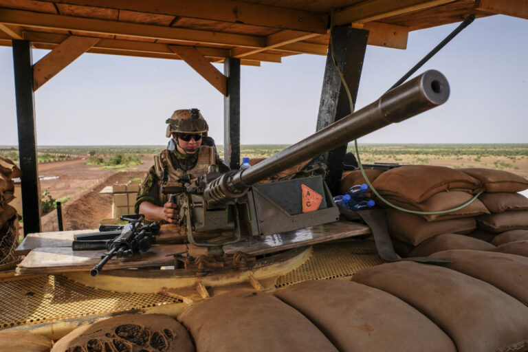 Estonian infantry platoon ESTPLA-26, participating in French-led Operation Barkhane in the West African country of Mali,