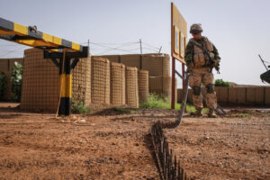 Estonian infantry platoon ESTPLA-26, participating in French-led Operation Barkhane in the West African country of Mali,