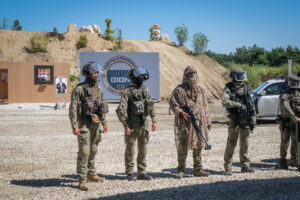 France, Paris, 2022-06-12. Exhibition of GIGN special police forces during Eurosatory international land and airland def