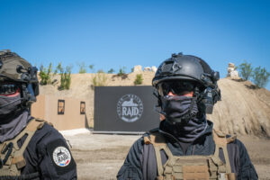 France, Paris, 2022-06-12. Exhibition of RAID (special police forces) during Eurosatory international land and airland d