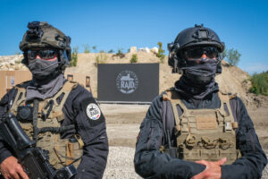 France, Paris, 2022-06-12. Exhibition of RAID (special police forces) during Eurosatory international land and airland d