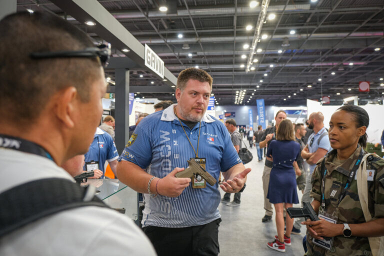 France, Paris, 2022-06-15. Eurosatory international land and airland defence and security trade fair, in Villepinte, a n