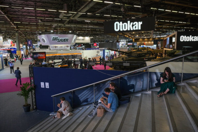 France, Paris, 2022-06-16. Eurosatory international land and airland defence and security trade fair, in Villepinte, a n