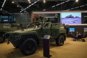 France, Paris, 2022-06-16. Eurosatory international land and airland defence and security trade fair, in Villepinte, a n