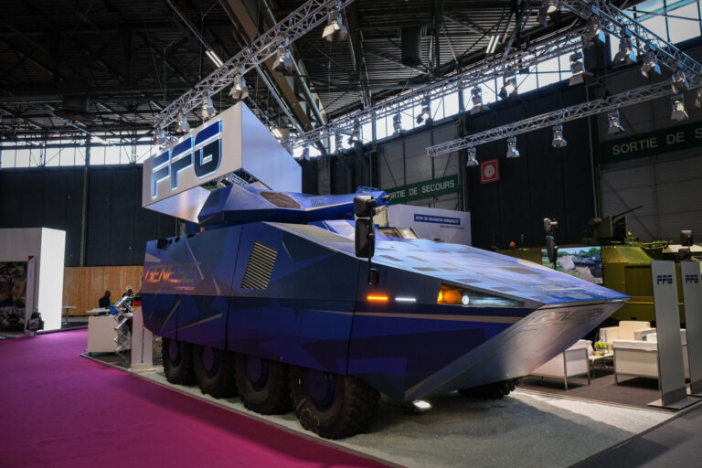 France, Paris, 2022-06-16. Eurosatory international land and airland defence and security trade fair, in Villepinte, a n