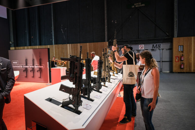 France, Paris, 2022-06-16. Eurosatory international land and airland defence and security trade fair, in Villepinte, a n