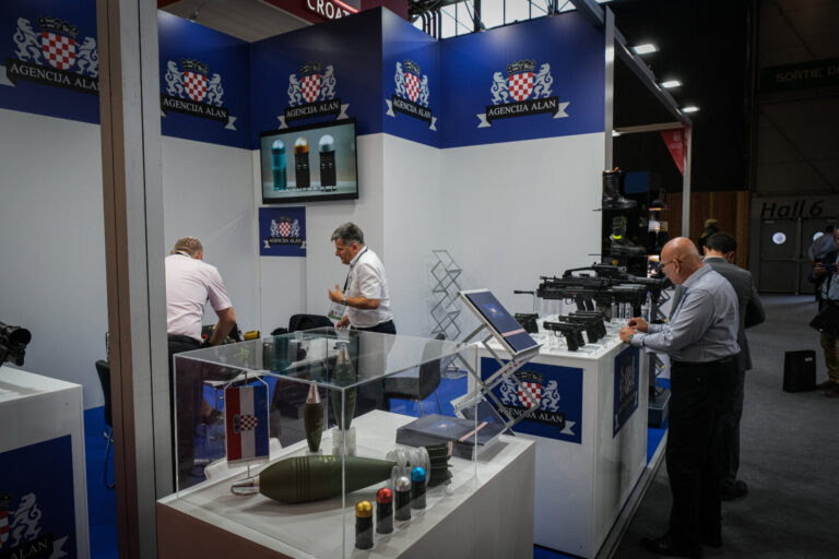 France, Paris, 2022-06-16. Eurosatory international land and airland defence and security trade fair, in Villepinte, a n