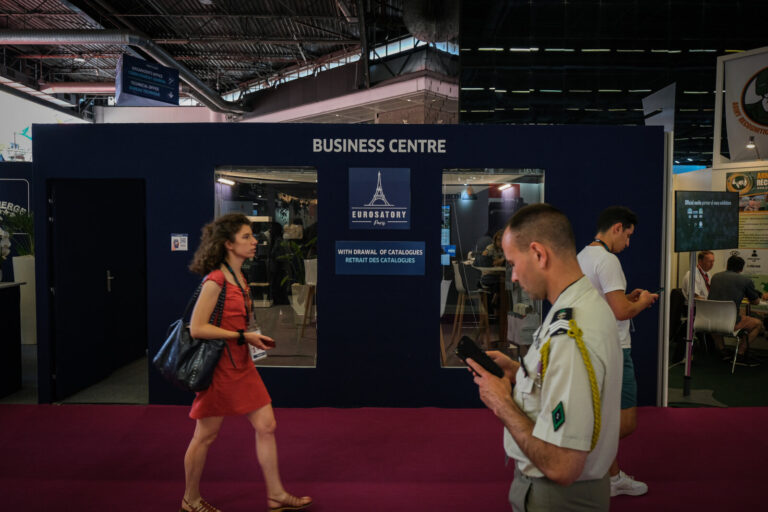 France, Paris, 2022-06-16. Eurosatory international land and airland defence and security trade fair, in Villepinte, a n