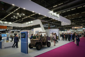 France, Paris, 2022-06-16. Eurosatory international land and airland defence and security trade fair, in Villepinte, a n
