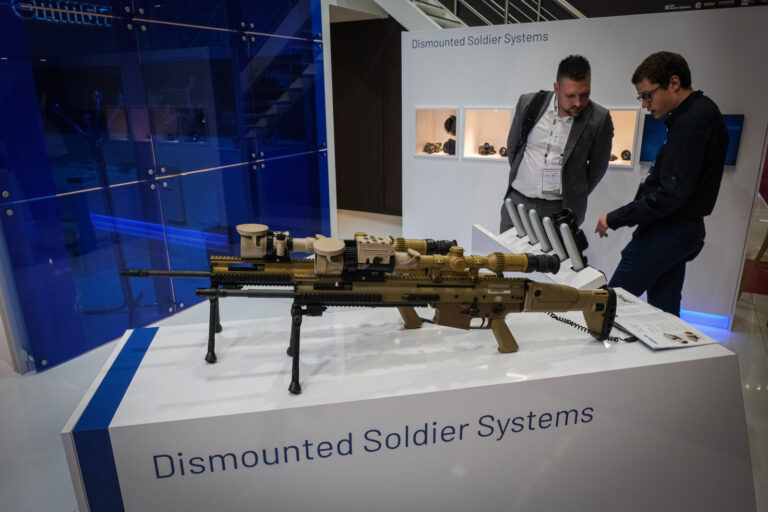 France, Paris, 2022-06-16. Eurosatory international land and airland defence and security trade fair, in Villepinte, a n