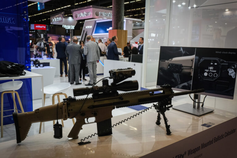 France, Paris, 2022-06-16. Eurosatory international land and airland defence and security trade fair, in Villepinte, a n