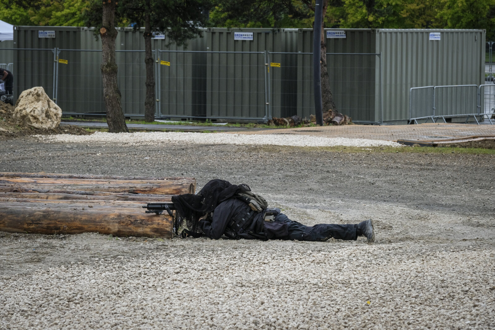 France, Paris, 2024-06-16. Dynamic exhibition of special forces from army and police during Eurosatory, the world event 