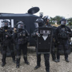 France, Paris, 2024-06-16. Dynamic exhibition of special forces from army and police during Eurosatory, the world event