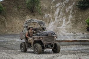 France, Paris, 2024-06-16. Dynamic exhibition of special forces from army and police during Eurosatory, the world event 