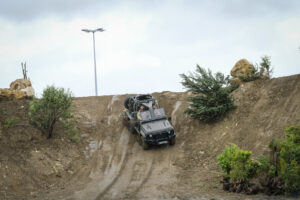 France, Paris, 2024-06-16. Dynamic exhibition of special forces from army and police during Eurosatory, the world event 