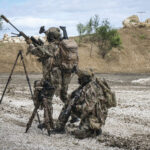 France, Paris, 2024-06-16. Dynamic exhibition of special forces from army and police during Eurosatory, the world event