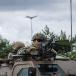 France, Paris, 2024-06-16. Dynamic exhibition of special forces from army and police during Eurosatory, the world event