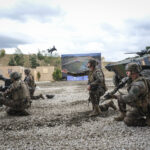 France, Paris, 2024-06-16. Dynamic exhibition of special forces from army and police during Eurosatory, the world event