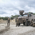 France, Paris, 2024-06-16. Dynamic exhibition of special forces from army and police during Eurosatory, the world event