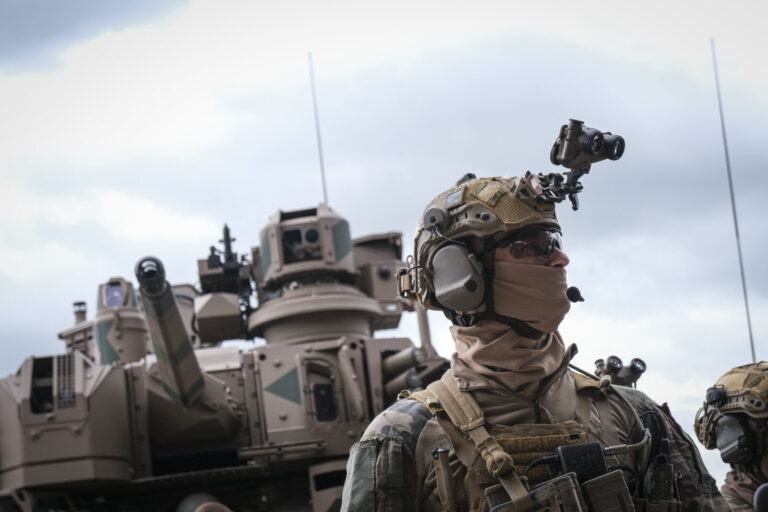 France, Paris, 2024-06-16. Dynamic exhibition of special forces from army and police during Eurosatory, the world event 
