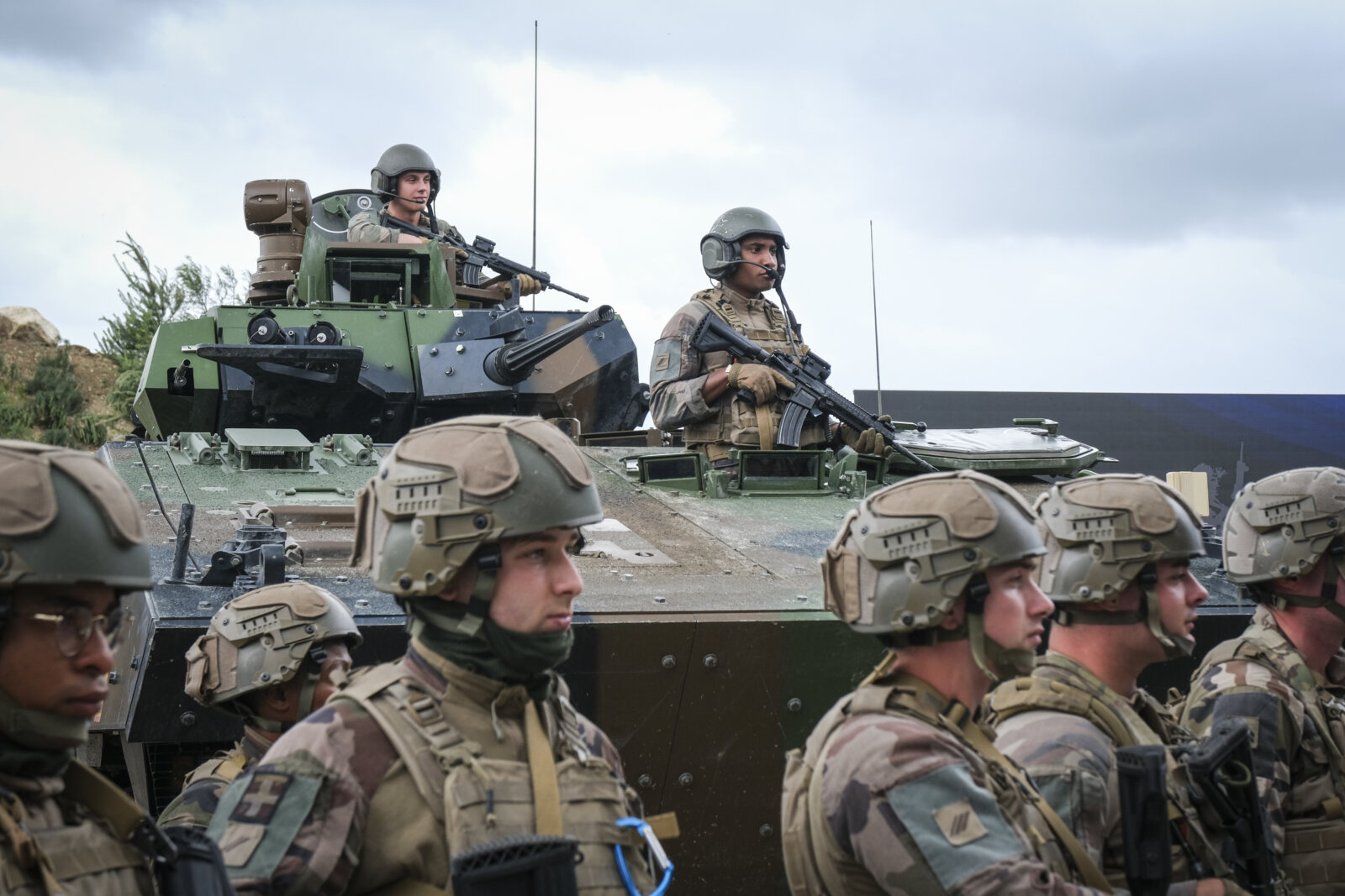 France, Paris, 2024-06-16. Dynamic exhibition of special forces from army and police during Eurosatory, the world event 