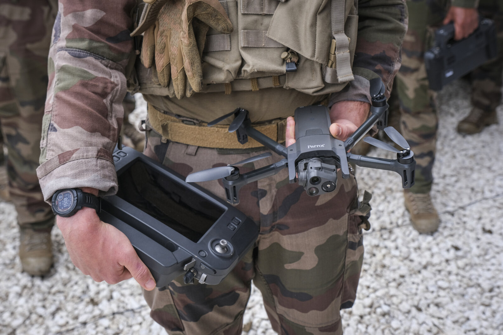 France, Paris, 2024-06-16. Dynamic exhibition of special forces from army and police during Eurosatory, the world event 