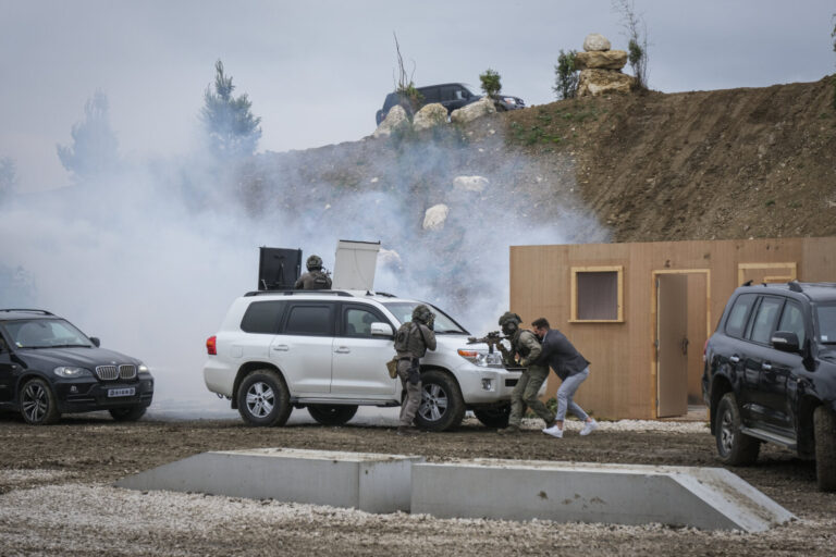 France, Paris, 2024-06-16. Dynamic exhibition of special forces from army and police during Eurosatory, the world event 