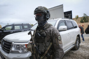 France, Paris, 2024-06-16. Dynamic exhibition of special forces from army and police during Eurosatory, the world event 