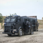 France, Paris, 2024-06-16. Dynamic exhibition of special forces from army and police during Eurosatory, the world event