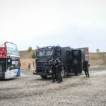 France, Paris, 2024-06-16. Dynamic exhibition of special forces from army and police during Eurosatory, the world event
