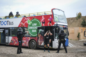 France, Paris, 2024-06-16. Dynamic exhibition of special forces from army and police during Eurosatory, the world event 