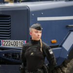 France, Paris, 2024-06-16. Dynamic exhibition of special forces from army and police during Eurosatory, the world event