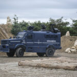 France, Paris, 2024-06-16. Dynamic exhibition of special forces from army and police during Eurosatory, the world event