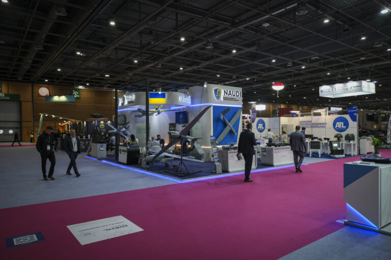 France, Paris, 2024-06-20. Eurosatory Defense and Security Exhibition in Paris Nord Villepinte. 2,000 exhibitors and 100