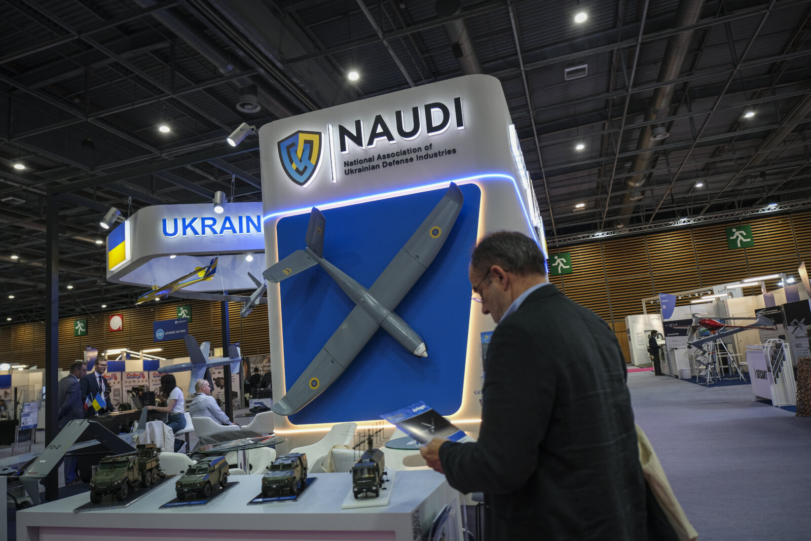 France, Paris, 2024-06-20. Eurosatory Defense and Security Exhibition in Paris Nord Villepinte. 2,000 exhibitors and 100
