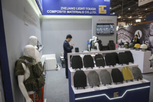 France, Paris, 2024-06-20. Eurosatory Defense and Security Exhibition in Paris Nord Villepinte. 2,000 exhibitors and 100