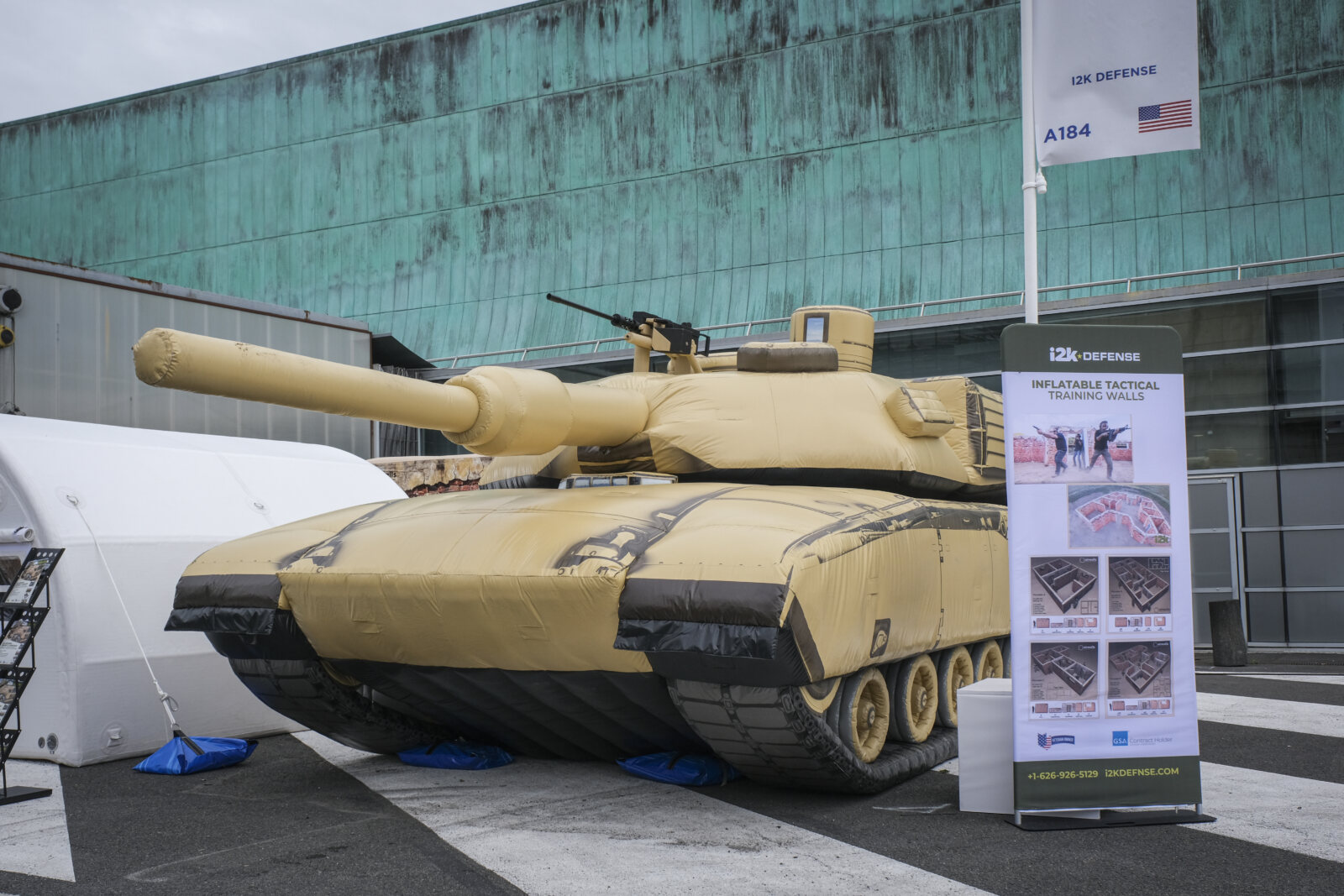 France, Paris, 2024-06-20. Eurosatory Defense and Security Exhibition in Paris Nord Villepinte. 2,000 exhibitors and 100