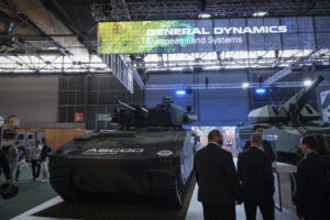France, Paris, 2024-06-20. Eurosatory Defense and Security Exhibition in Paris Nord Villepinte. 2,000 exhibitors and 100