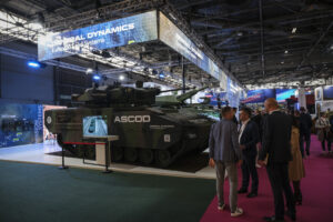 France, Paris, 2024-06-20. Eurosatory Defense and Security Exhibition in Paris Nord Villepinte. 2,000 exhibitors and 100