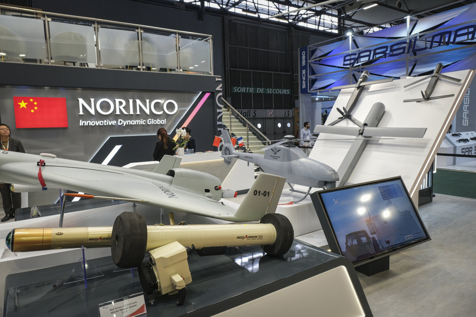 France, Paris, 2024-06-20. Eurosatory Defense and Security Exhibition in Paris Nord Villepinte. 2,000 exhibitors and 100