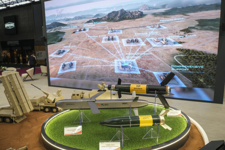 France, Paris, 2024-06-20. Eurosatory Defense and Security Exhibition in Paris Nord Villepinte. 2,000 exhibitors and 100