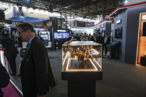 France, Paris, 2024-06-20. Eurosatory Defense and Security Exhibition in Paris Nord Villepinte. 2,000 exhibitors and 100