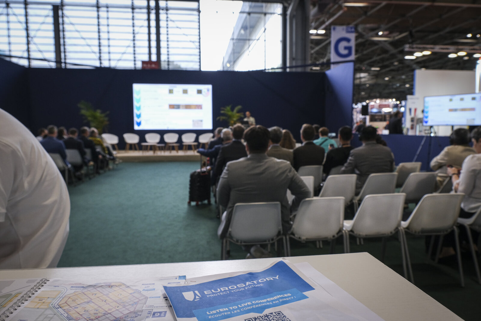 France, Paris, 2024-06-20. Eurosatory Defense and Security Exhibition in Paris Nord Villepinte. 2,000 exhibitors and 100