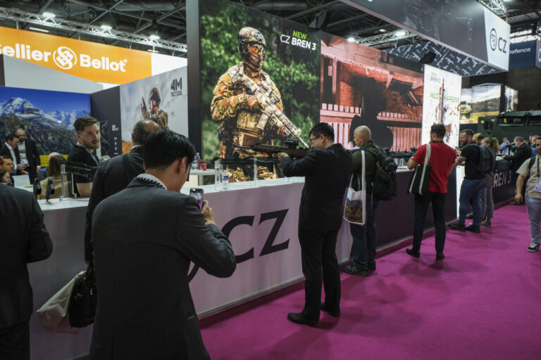 France, Paris, 2024-06-20. Eurosatory Defense and Security Exhibition in Paris Nord Villepinte. 2,000 exhibitors and 100