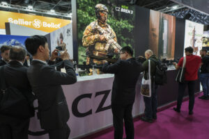 France, Paris, 2024-06-20. Eurosatory Defense and Security Exhibition in Paris Nord Villepinte. 2,000 exhibitors and 100