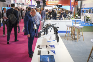 France, Paris, 2024-06-20. Eurosatory Defense and Security Exhibition in Paris Nord Villepinte. 2,000 exhibitors and 100