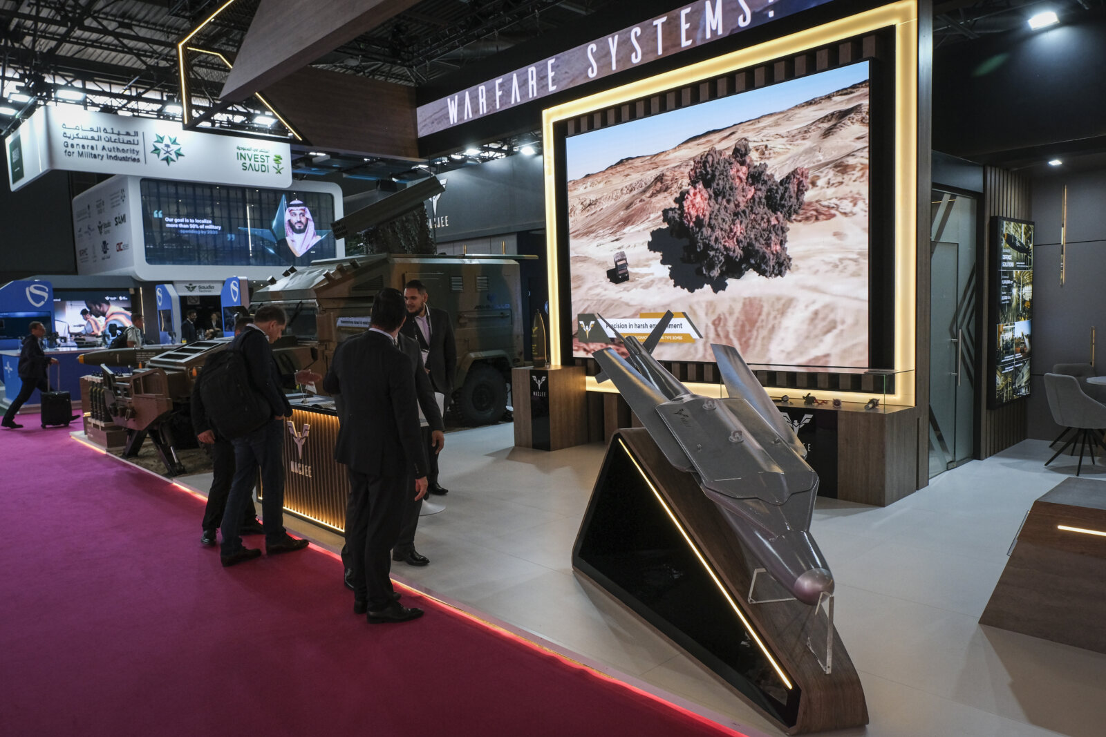 France, Paris, 2024-06-20. Eurosatory Defense and Security Exhibition in Paris Nord Villepinte. 2,000 exhibitors and 100