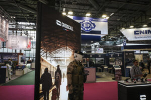 France, Paris, 2024-06-20. Eurosatory Defense and Security Exhibition in Paris Nord Villepinte. 2,000 exhibitors and 100