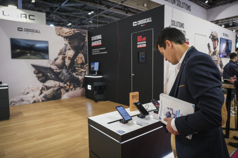 France, Paris, 2024-06-20. Eurosatory Defense and Security Exhibition in Paris Nord Villepinte. 2,000 exhibitors and 100