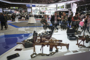 France, Paris, 2024-06-20. Eurosatory Defense and Security Exhibition in Paris Nord Villepinte. 2,000 exhibitors and 100
